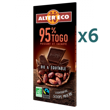Chocolat noir Togo 95% (5+1 offert)