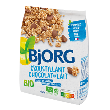 Croustillant chocolat au lait bio - 450g
