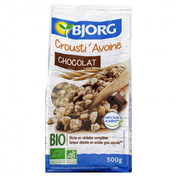Crousti' Avoine Chocolat Bio - 500g